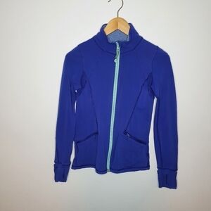 Ivivva Pigment Blue Graceful Practice Jacket Size 12